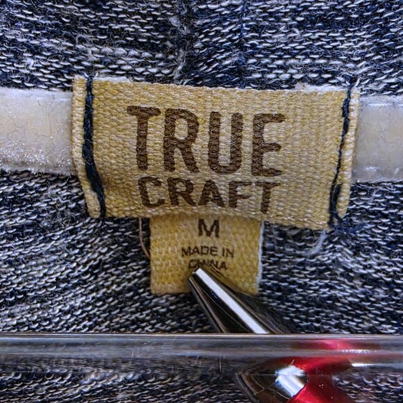 TRUE CRAFT Women’s Medium Zip-Up Hoodie – Blue Heather Knit - Picture 3 of 4